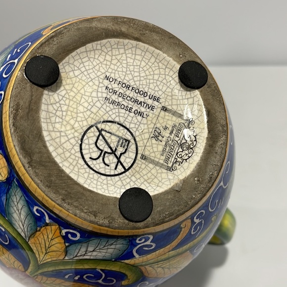 Casa Cristina pitcher  Home Collection by CBK Tuscan style colorful floral - Picture 9 of 13